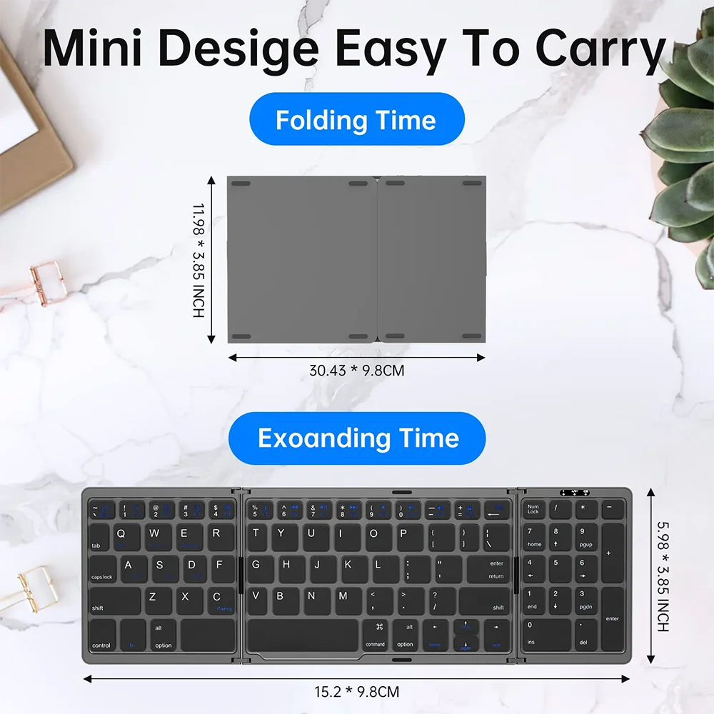 Foldable Wireless Keyboard