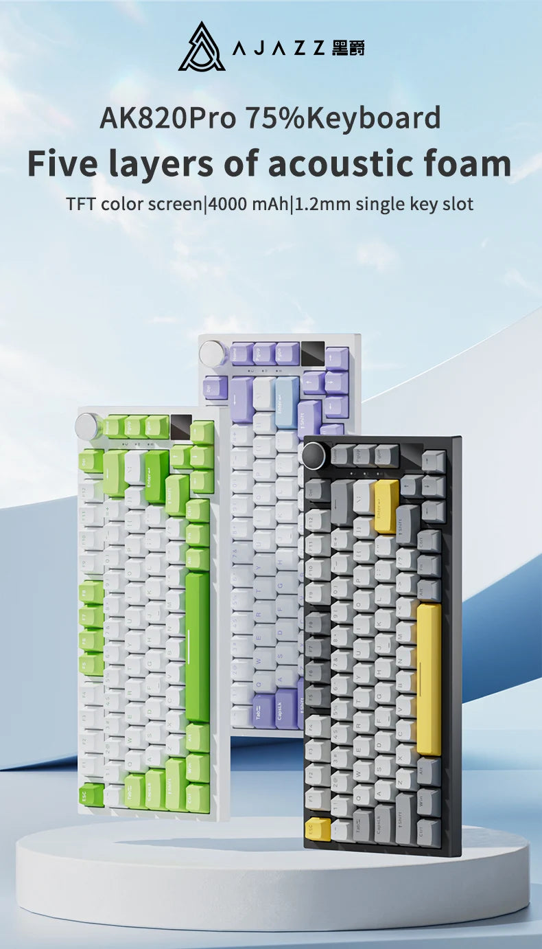 AJAZZ AK820 Wireless & Wired Mechanical Gaming Keyboard